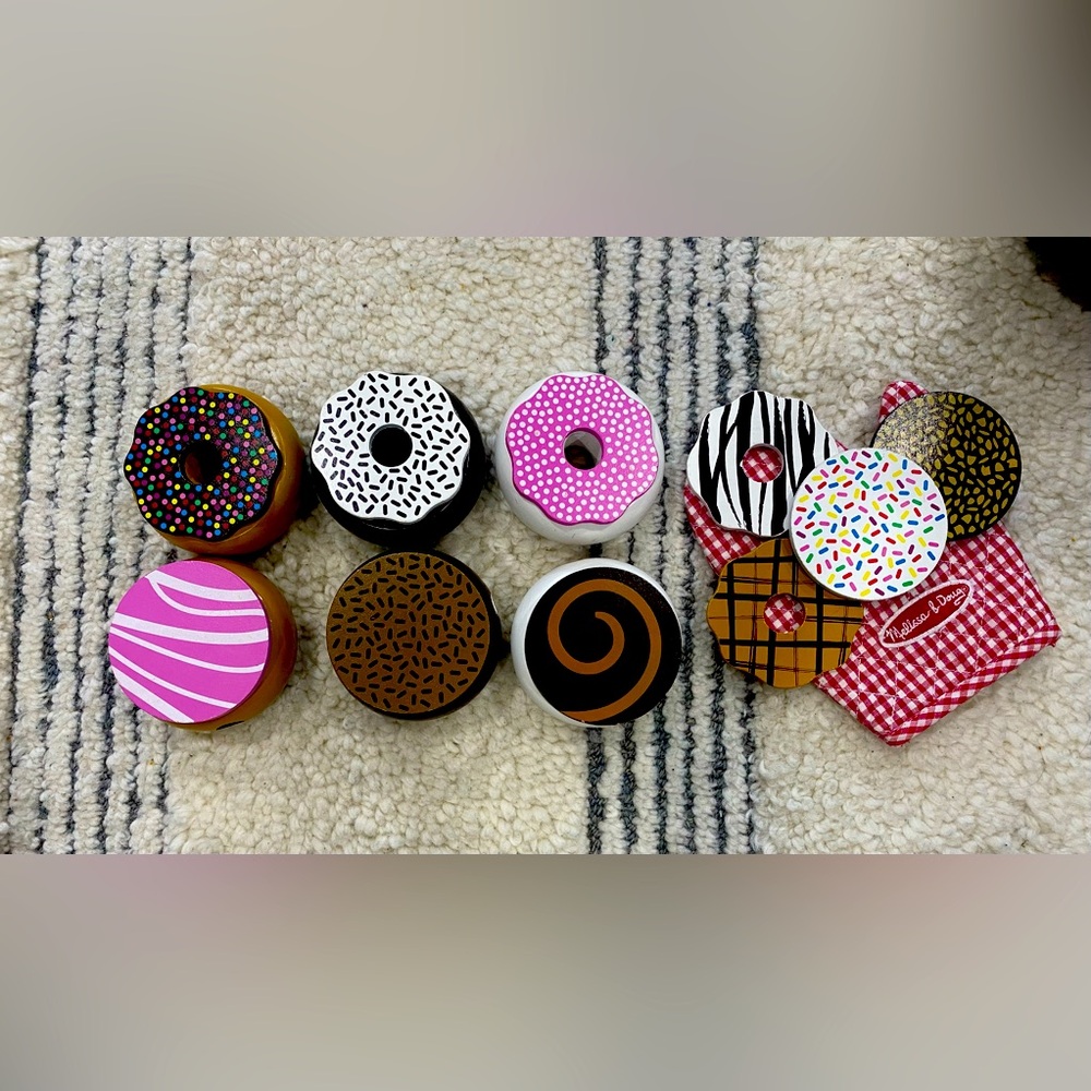 Melissa and Doug Wooden Donut Set